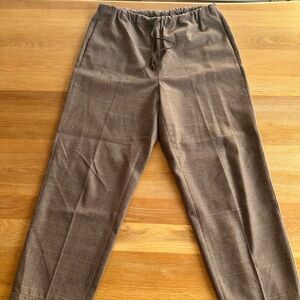 Babaton Brown Drawstring Trousers